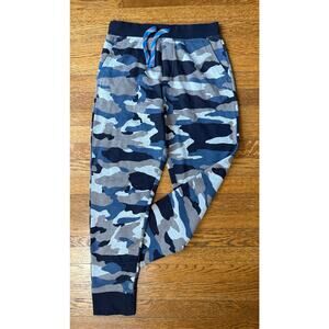 NWT Crewcuts Factory Boys' Blue Camo Sweatpants Size 10-11